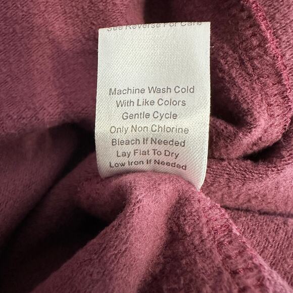 Evy's Tree Hoodie Womens L Maroon Black Zip-Up The Jacquelin Lace Trim Whimsy - Picture 8 of 8